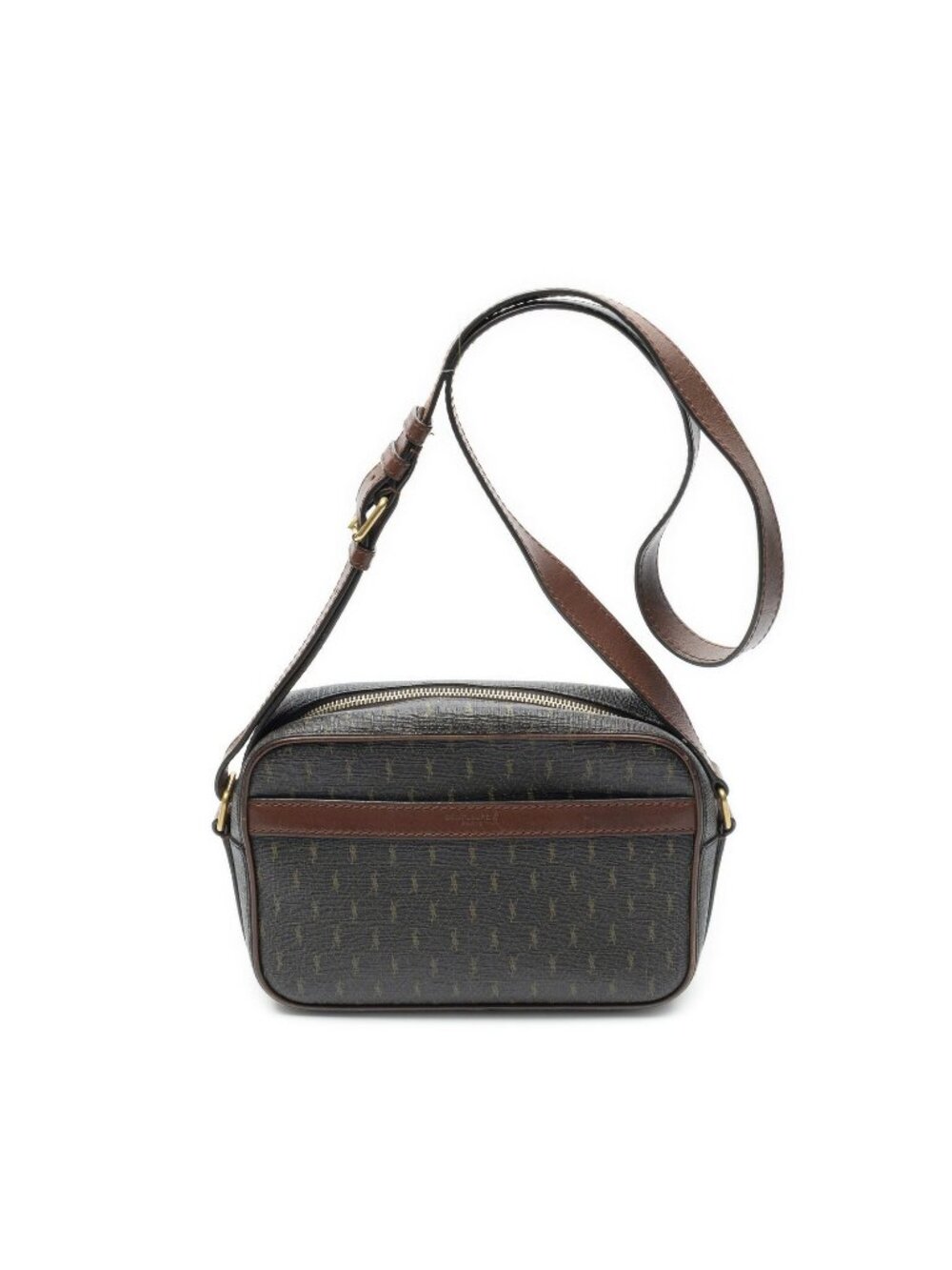 Saint Laurent Monogram Camera Bag Brown TB Canvas